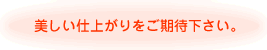 プログラムの美しい仕上がりをご期待下さい。